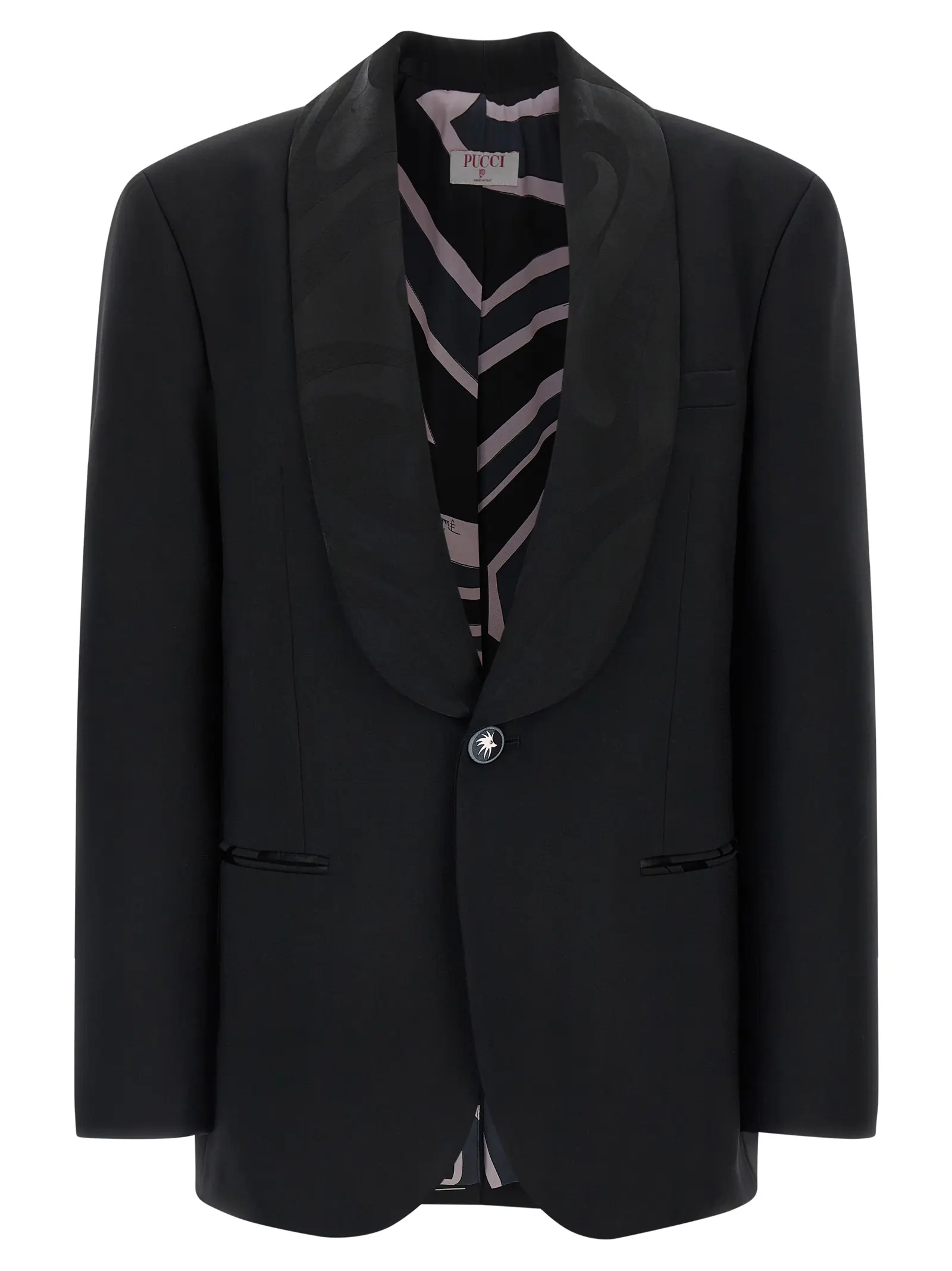 Піджак Labirinto single-breasted Emilio Pucci Чорний 1 'Labirinto' single-breasted blazer EMILIO PUCCI Black