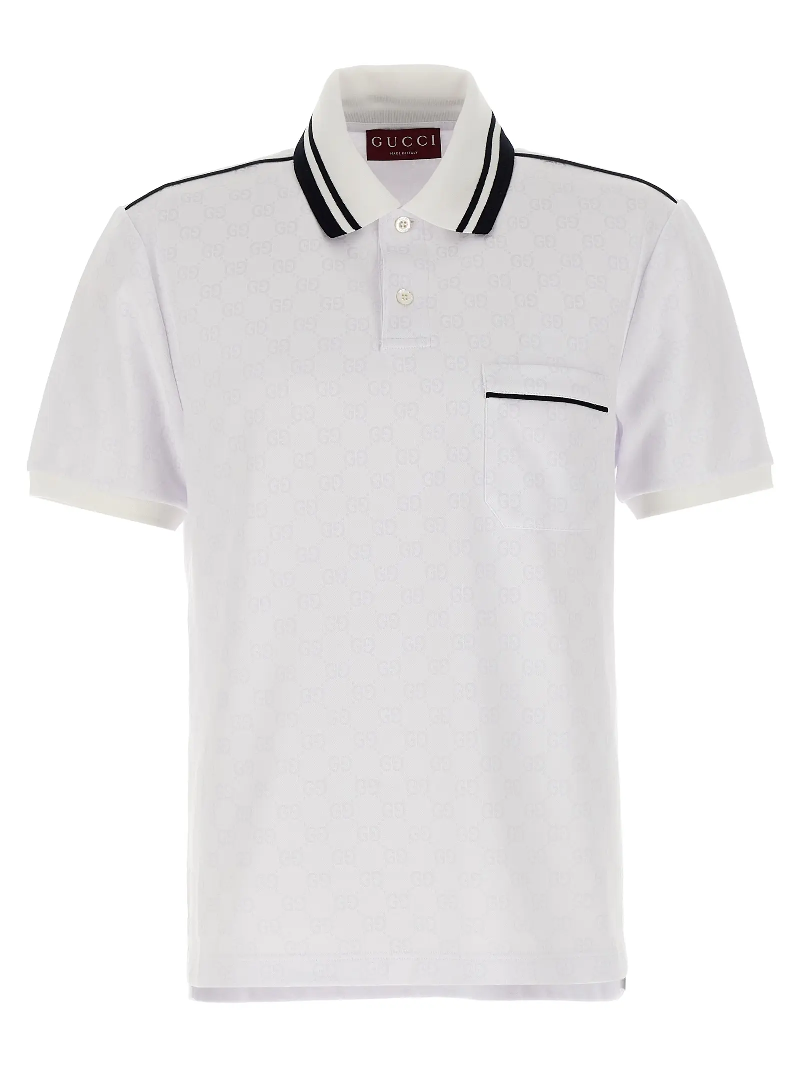 Поло GG Jacquard Gucci Біле 1 GG jacquard polo shirt GUCCI White