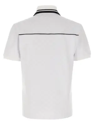 GG jacquard polo shirt 806242XJG5Q9000 GUCCI White