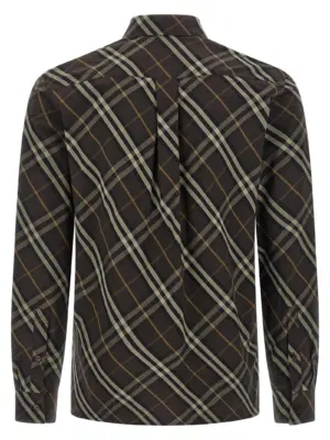 'Robert' shirt 8115089TRUFFLEIPCHECK BURBERRY Brown