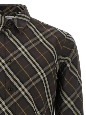 'Robert' shirt Man BURBERRY Brown