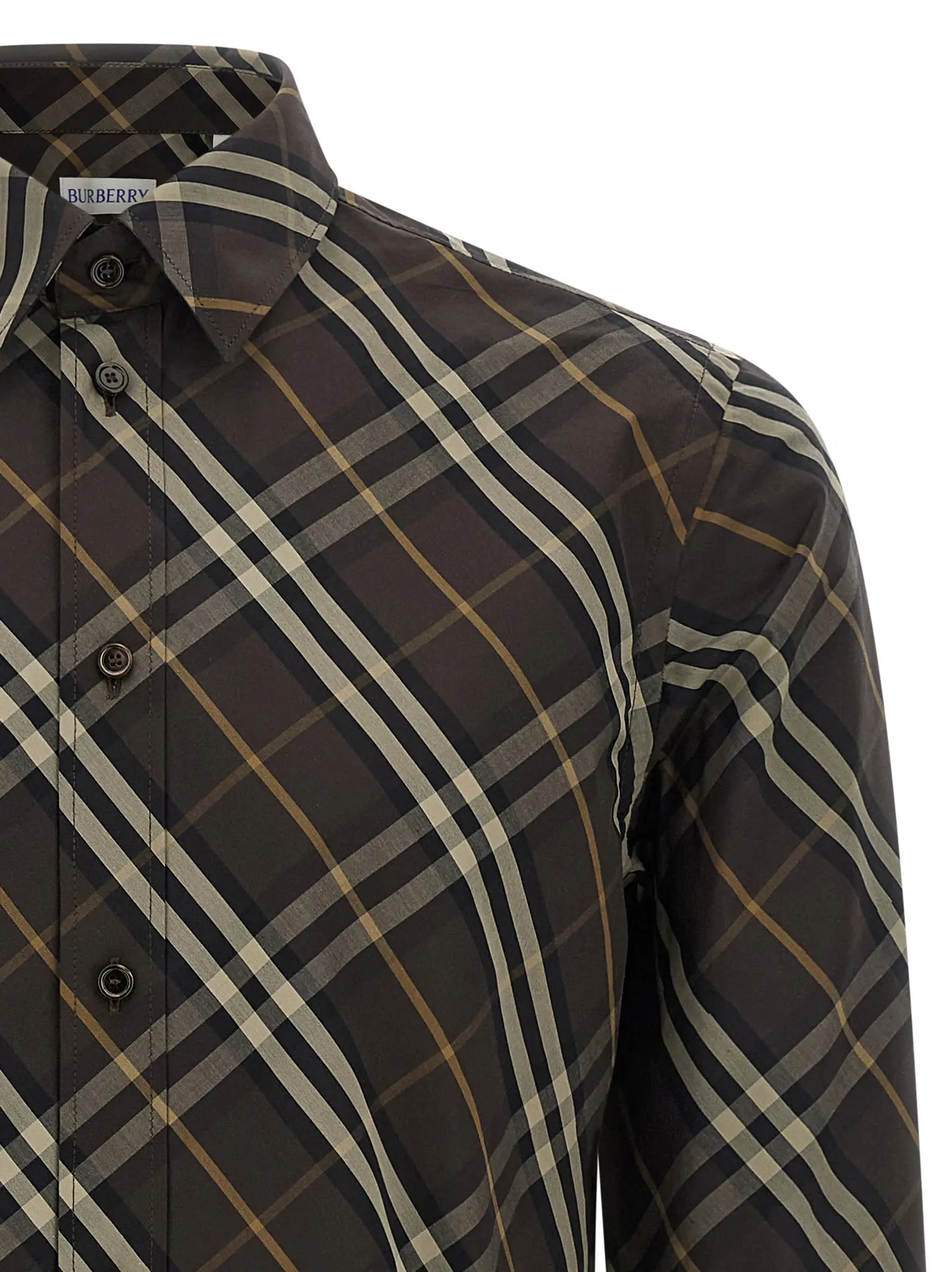 Сорочка Robert Burberry Коричнева 3 'Robert' shirt Man BURBERRY Brown