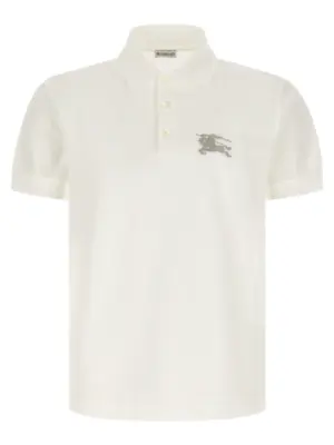 Embroidery polo shirt BURBERRY Beige