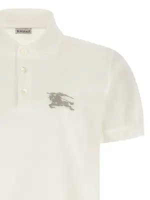Embroidery polo shirt Man BURBERRY Beige
