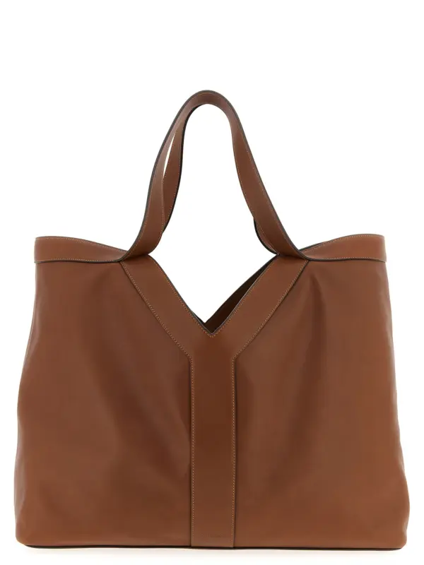 'Y' large shopping bag SAINT LAURENT Brown
