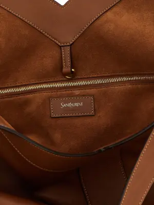 'Y' large shopping bag 100% calfskin leather (Bos Taurus) SAINT LAURENT Brown