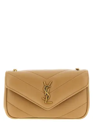 'Loulou' mini crossbody bag SAINT LAURENT Beige
