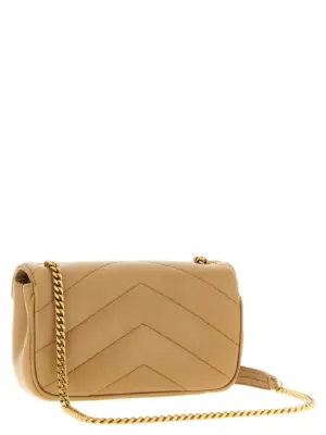 'Loulou' mini crossbody bag 821749AAEAX2357 SAINT LAURENT Beige