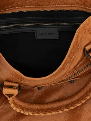 'Le City Bag M' handbag 100% lamb leather (Ovis aries) BALENCIAGA Brown