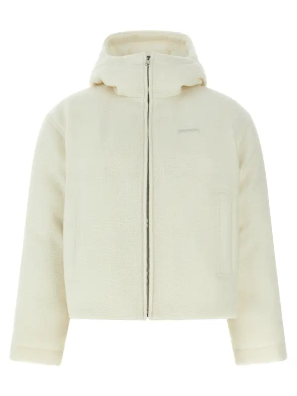 Bouclé wool jacket GUCCI White