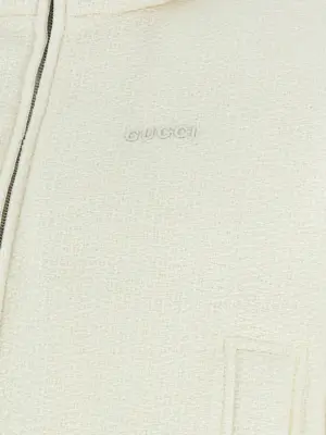 Bouclé wool jacket 100% wool GUCCI White