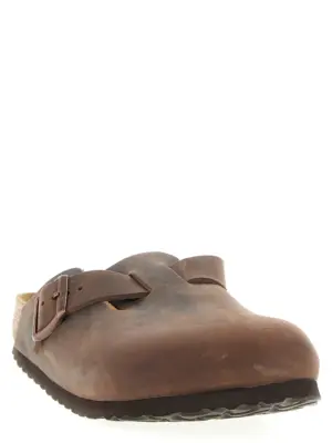 'Boston' sabots 860133OILED BIRKENSTOCK Brown