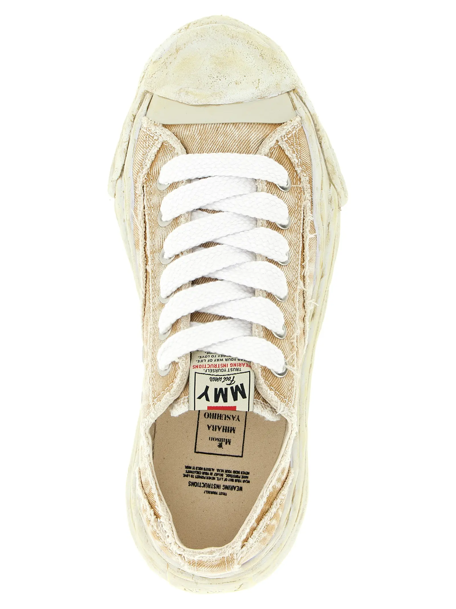 Кросівки Hank Maison Mihara Yasuhiro Бежеві 4 'Hank' sneakers 100% cotton MAISON MIHARA YASUHIRO Beige