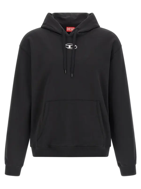 'S-Norm-Hood-Iod' sweatshirt DIESEL Black