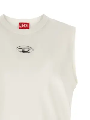 'T-Bisco-IOD' top Man DIESEL White