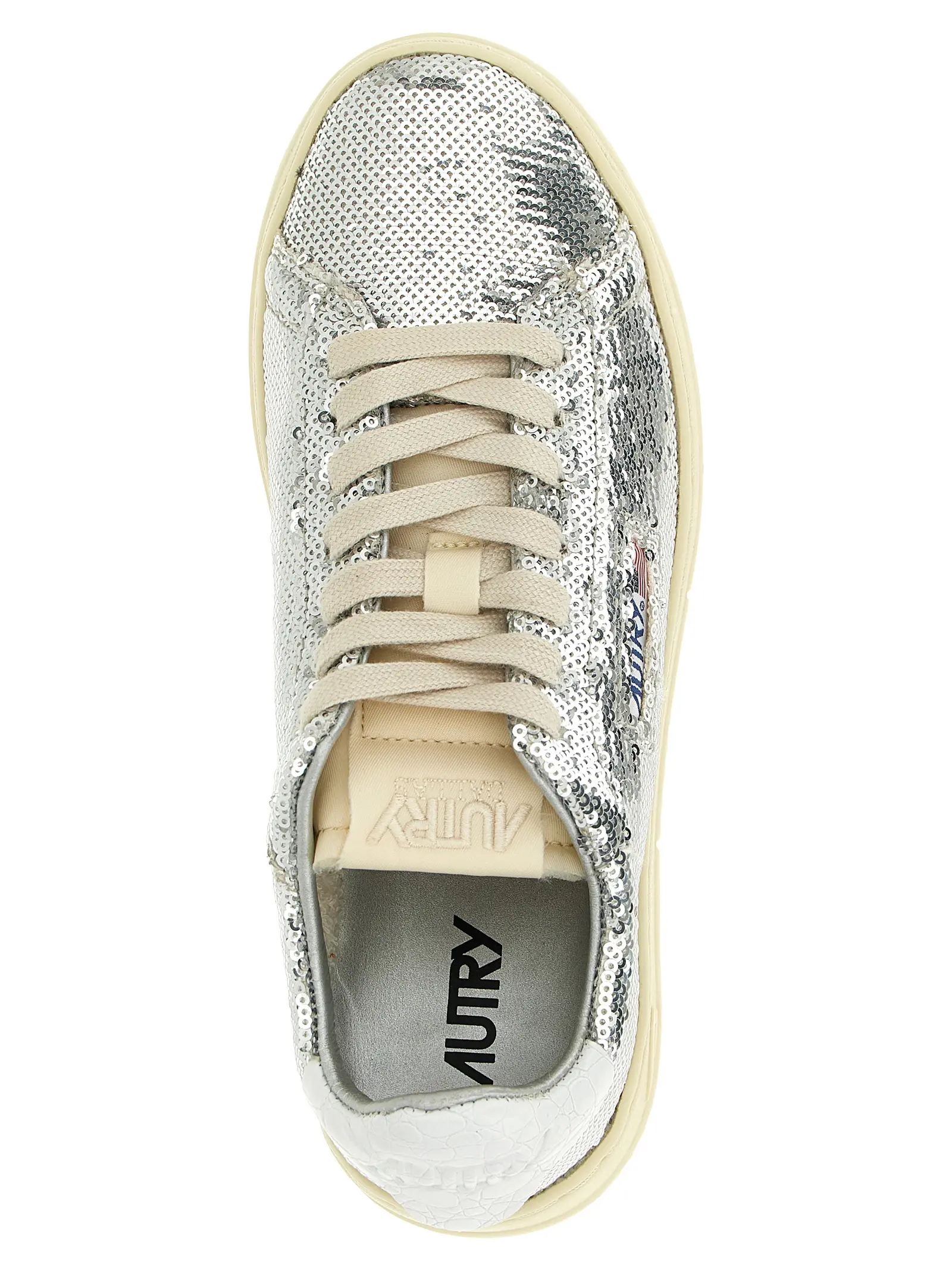Кросівки Dallas capsule Bloom Autry Срібні 4 'Dallas' capsule 'Bloom' sneakers 80% polyester 15% nylon 5% lh AUTRY Silver
