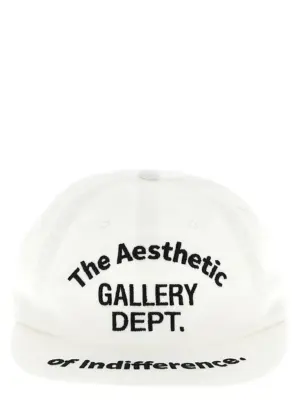 'Aesthetic of Indifference' cap GALLERY DEPT. White/Black