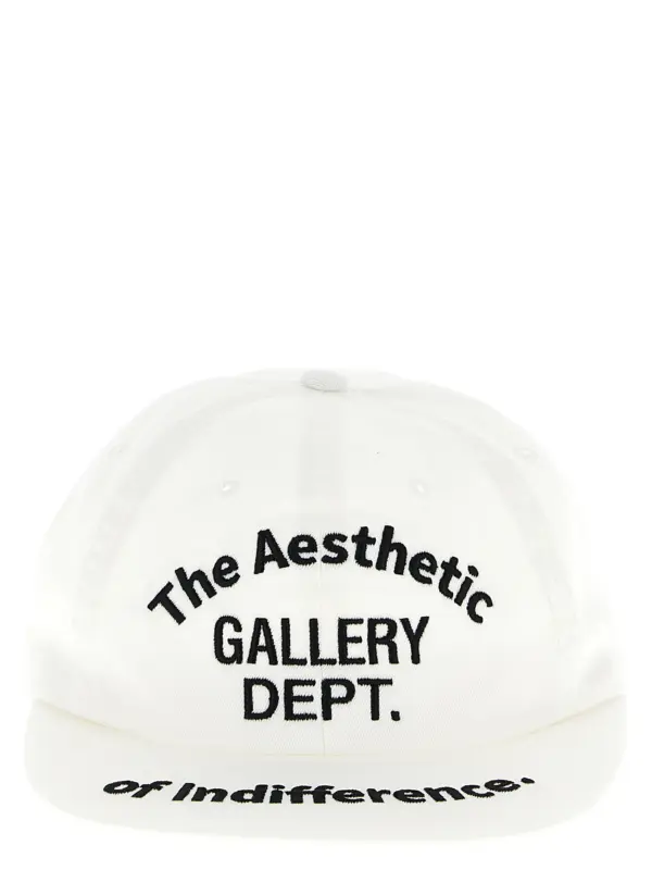 'Aesthetic of Indifference' cap GALLERY DEPT. White/Black