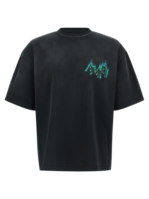 'Flames' T-shrt AMIRI Black