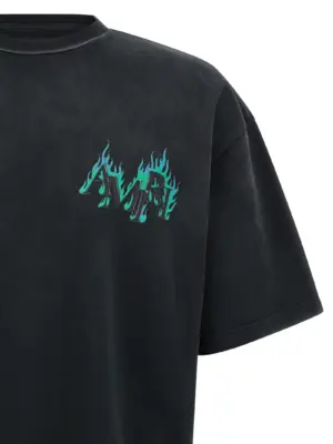'Flames' T-shrt Man AMIRI Black
