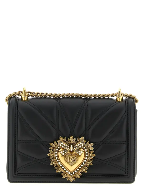 'Devotion' medium shoulder bag DOLCE & GABBANA Black