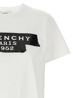 'GIVENCHY Tape' T-shirt Woman GIVENCHY White/Black