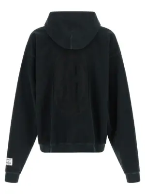 Embroidery sweatshirt DFZ50038WASHEDBLACK GALLERY DEPT. Black