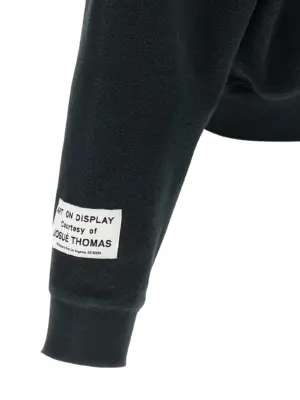 Embroidery sweatshirt 100% cotton GALLERY DEPT. Black