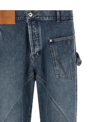 'Twisted Workwear' jeans Man J.W.ANDERSON Blue