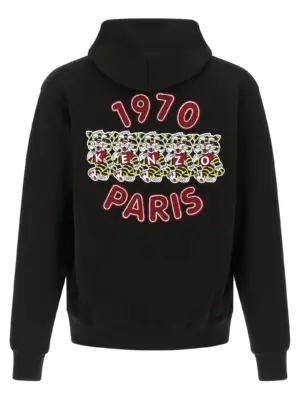 'Wild Tiger Embroidered' hoodie FG55HO2044MJ99J KENZO Black