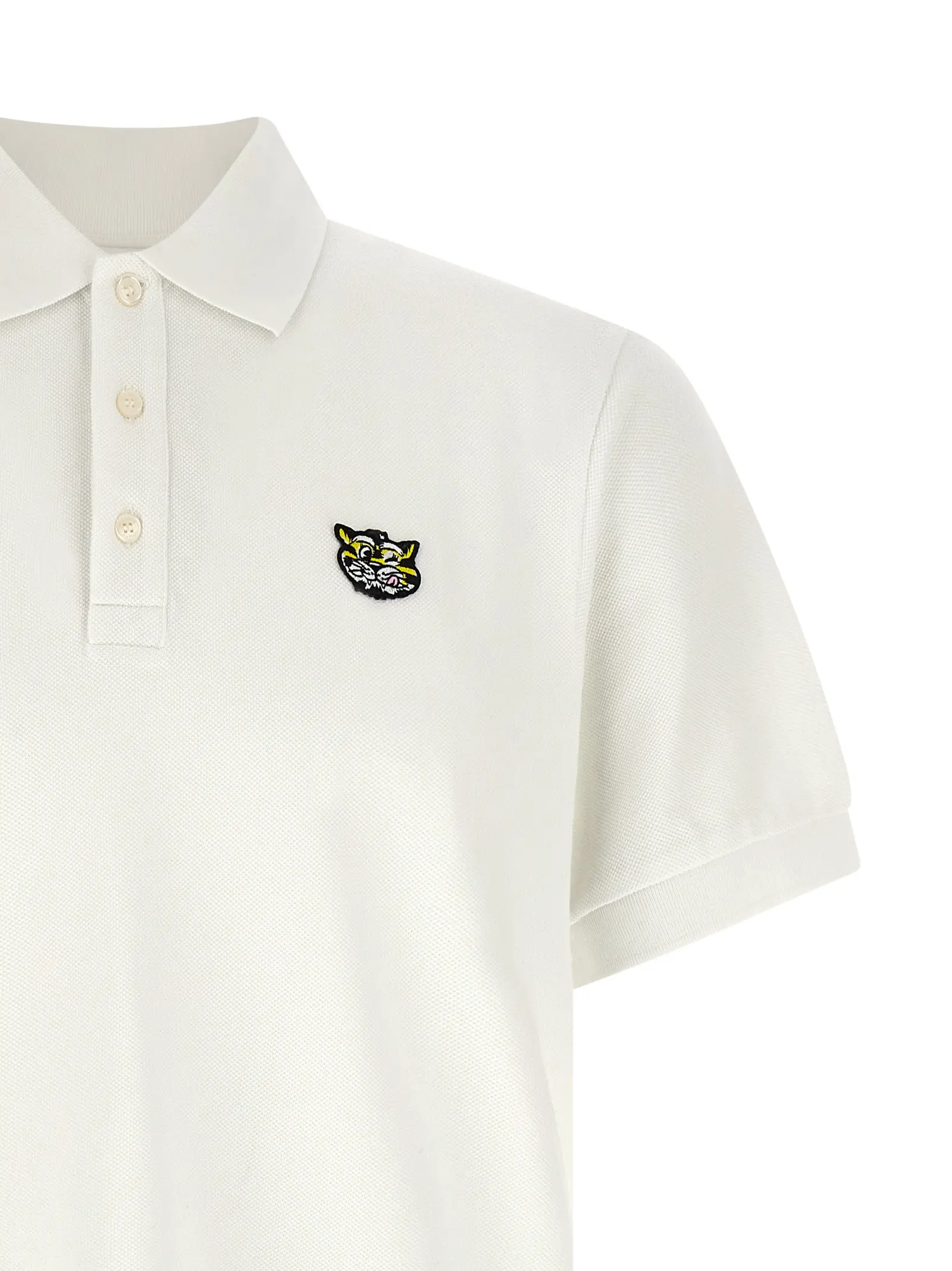 Поло Kenzo Wild Tiger Gots Біле 3 'Wild Tiger Gots' polo shirt Man KENZO White