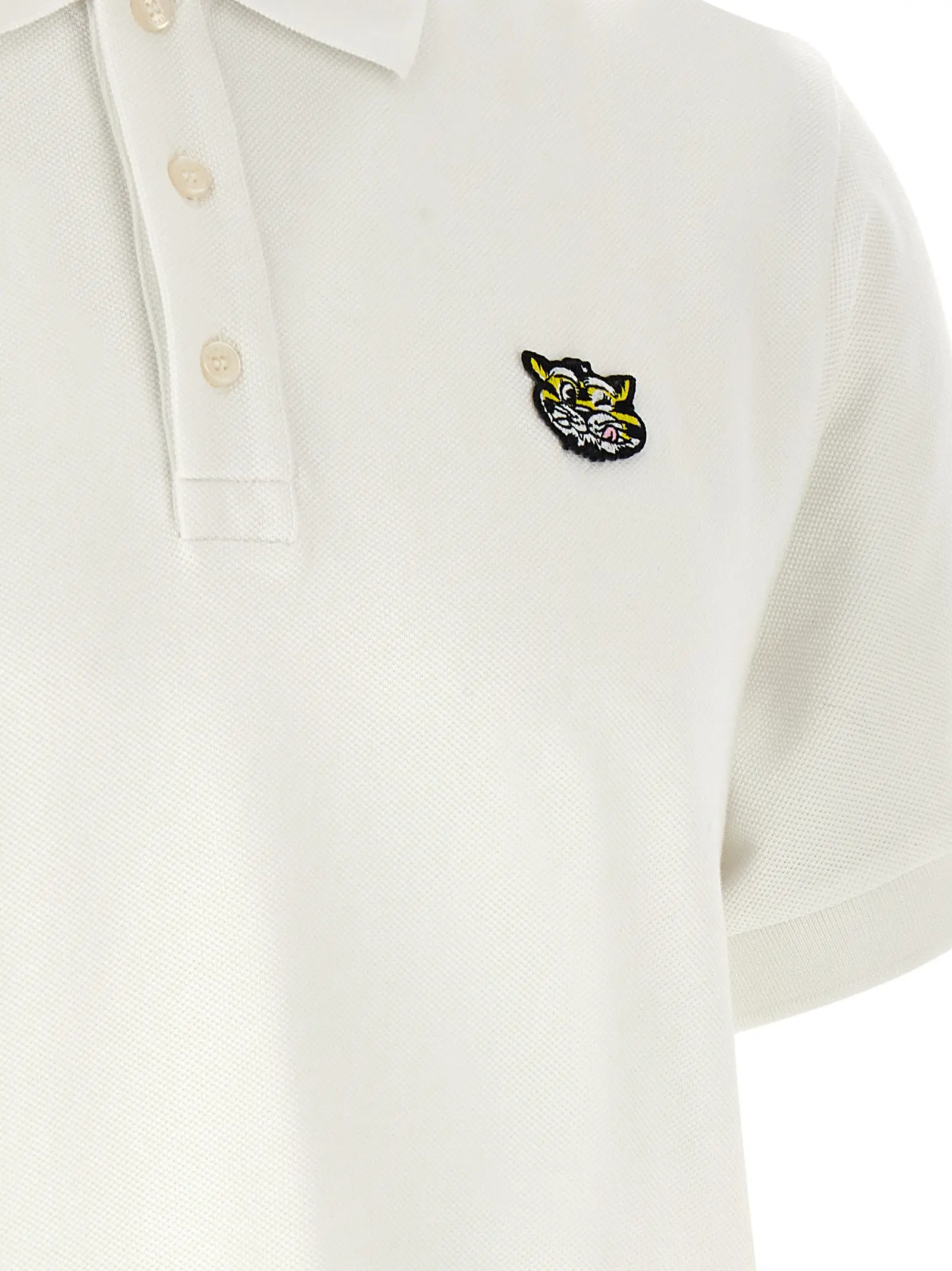 Поло Kenzo Wild Tiger Gots Біле 4 'Wild Tiger Gots' polo shirt 100% cotton KENZO White