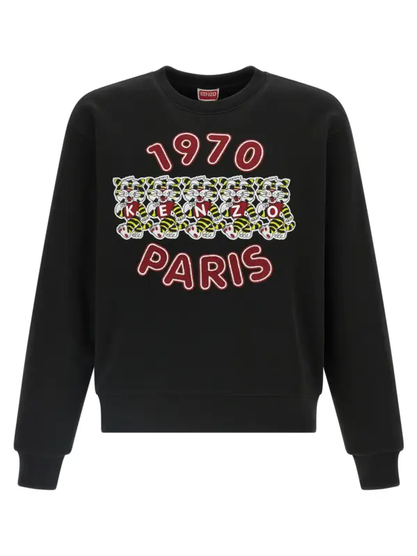 'Wild Tiger Embroidered' sweatshirt KENZO Black