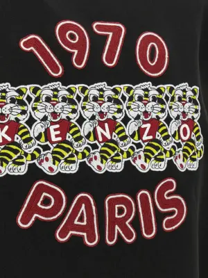 'Wild Tiger Embroidered' sweatshirt 100% cotton KENZO Black