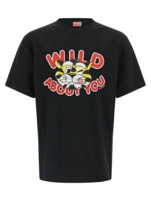 'Wild Tiger' T-shirt KENZO Black