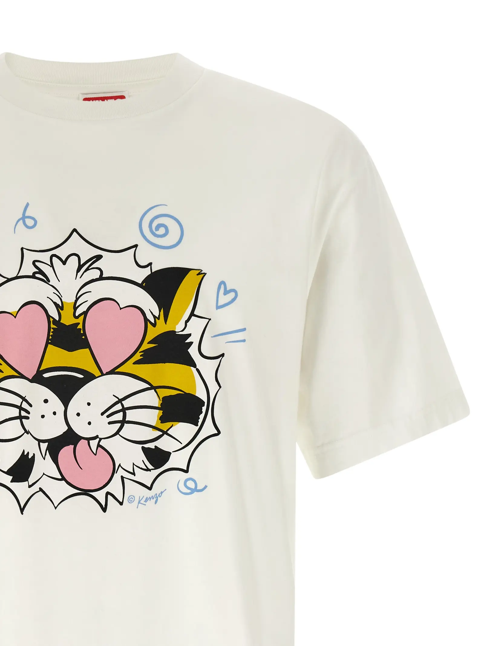 Футболка Kenzo Wild Tiger Біла 3 'Wild Tiger' T-shirt Man KENZO White