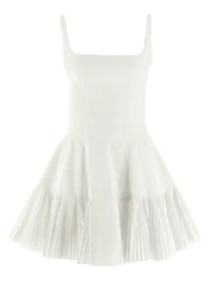 Pleated dress GIOVANNI BEDIN White