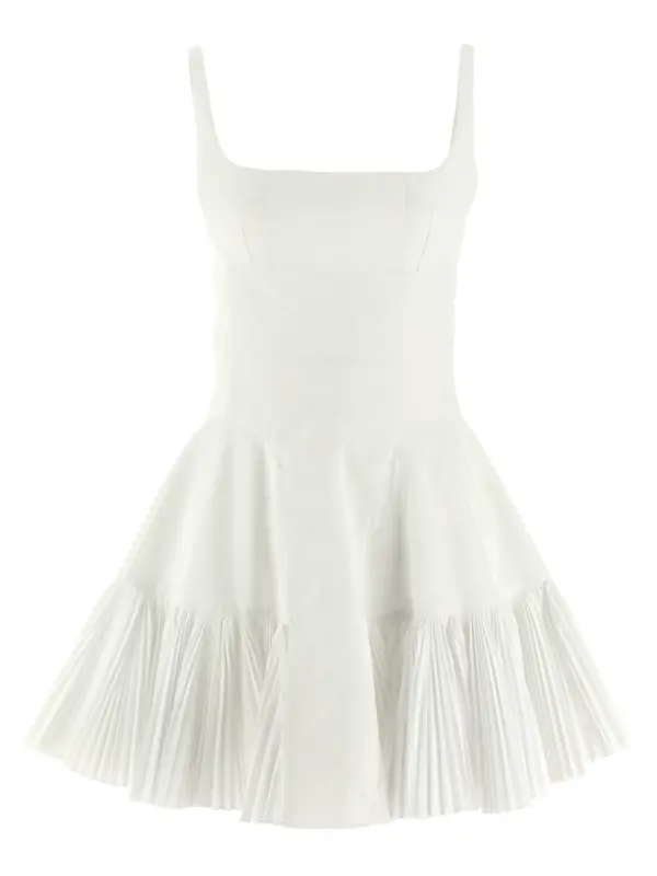 Pleated dress GIOVANNI BEDIN White