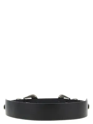 'Double Buckle' belt GWA00647A0001339010090100 GOLDEN GOOSE Black