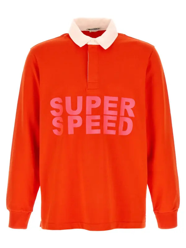 'Super Speed' polo shirt J.W.ANDERSON Red