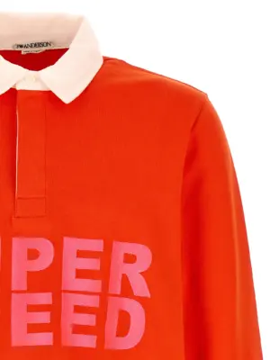 'Super Speed' polo shirt Man J.W.ANDERSON Red