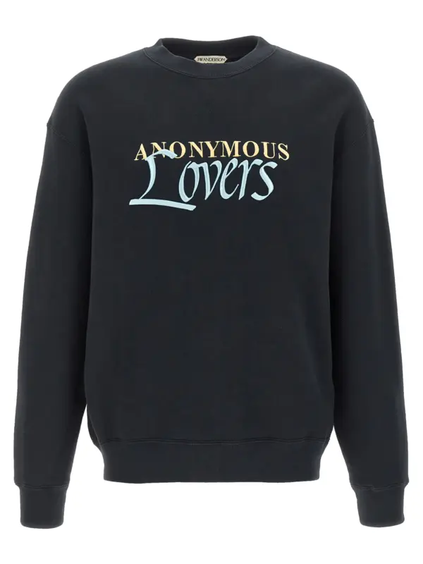 'Anonymous Lovers' sweatshirt Limited Edition J.W.ANDERSON Black