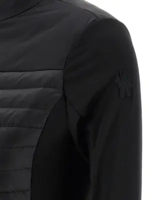 Polartec® cardigan 100% polyamide MONCLER GRENOBLE Black