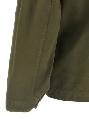 Raw cotton overshirt 100% cotton STONE ISLAND Green