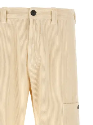 Velvet cargo pants Man STONE ISLAND Beige