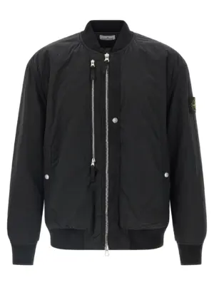 '4100038' bomber jacket STONE ISLAND Black