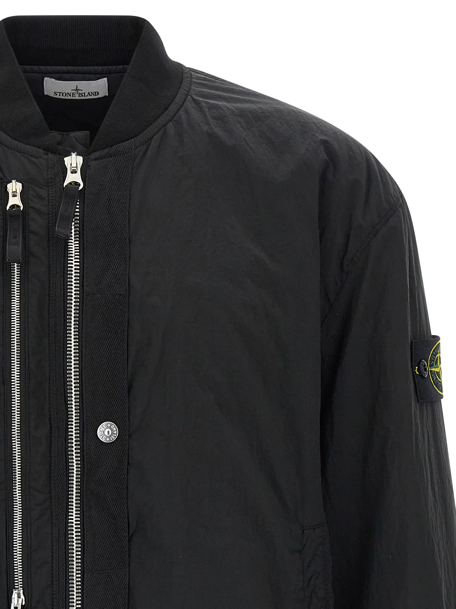 Бомбер 4100038 Stone Island Чорний 3 '4100038' bomber jacket Man STONE ISLAND Black