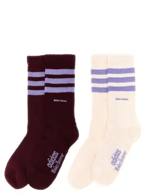 Adidas Originals by Wales Bonner '3S' socks set KD7727MAROONWONQUA ADIDAS ORIGINALS Multicolor