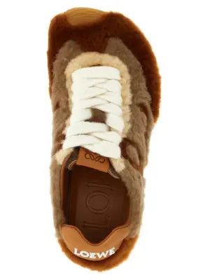 'Ballet Runner 2.0' sneakers 80% lamb leather 20% polyester LOEWE Brown