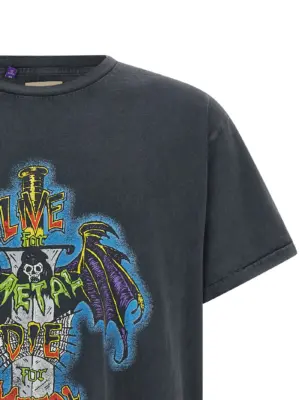 'Live For Metal' T-shirt Man GALLERY DEPT. Black